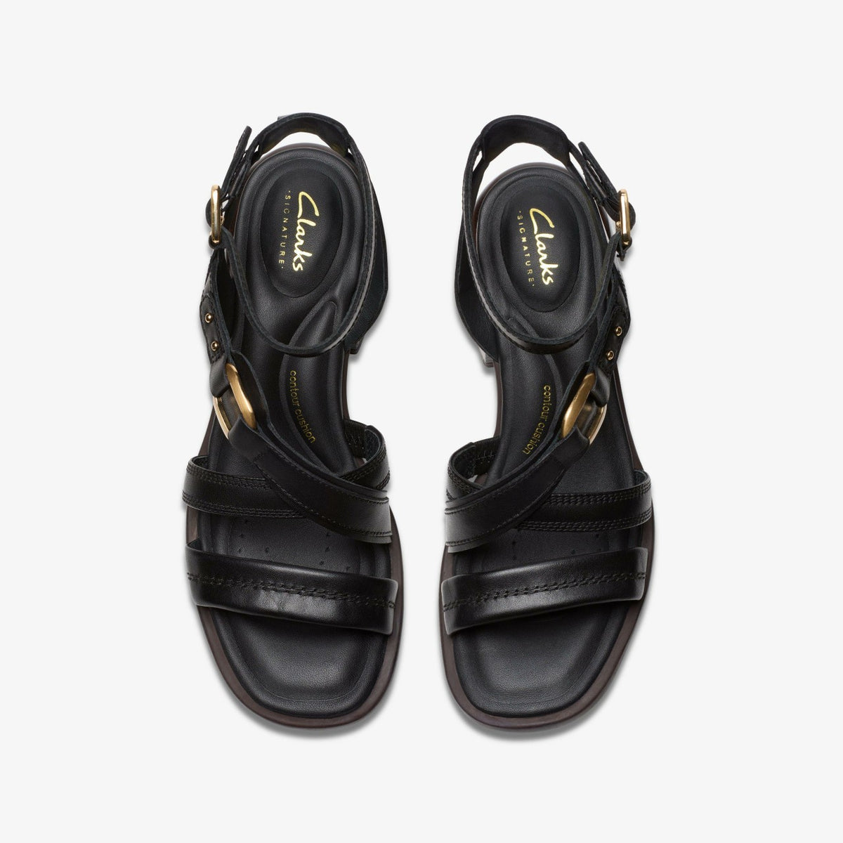 Clarks Morwyn Strap Black Leather