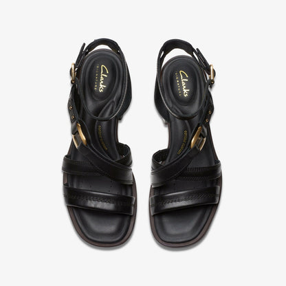 Clarks Morwyn Strap Black Leather