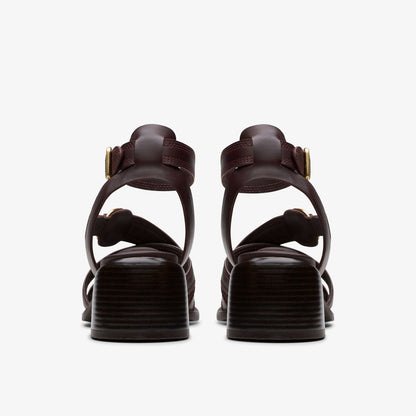 Clarks Morwyn Strap Wine Leather