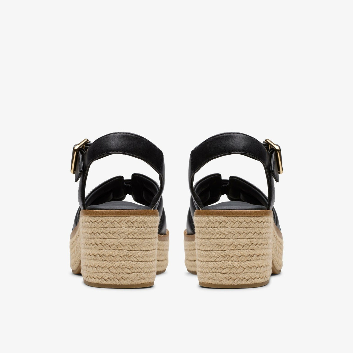 Clarks Coledale Strap Black Leather