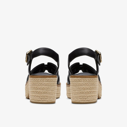 Clarks Coledale Strap Black Leather