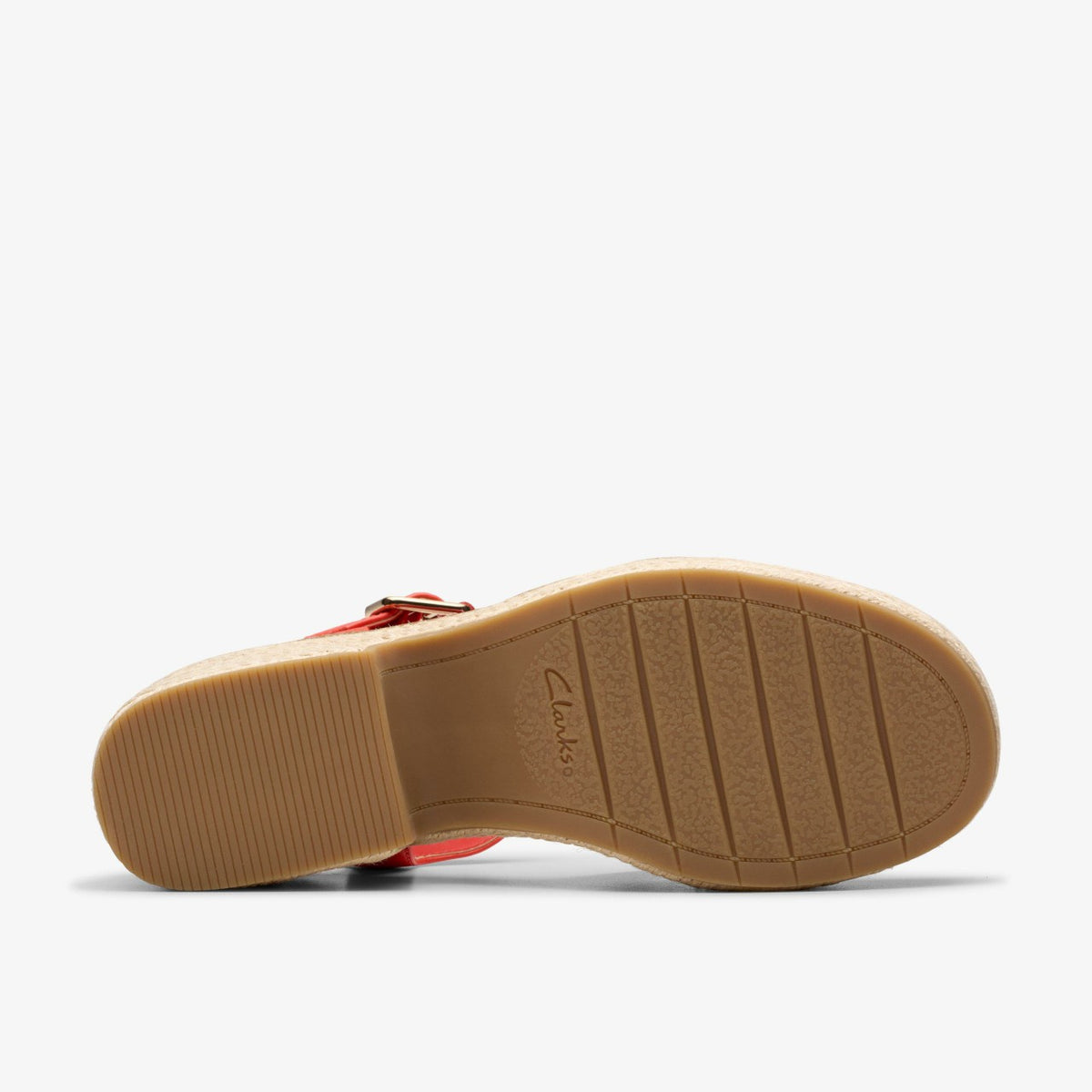 Clarks Coledale Strap Bright Red Leather