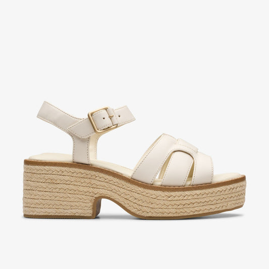 Clarks Coledale Strap Cream Leather