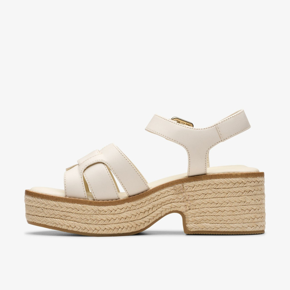 Clarks Coledale Strap Cream Leather