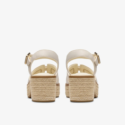 Clarks Coledale Strap Cream Leather