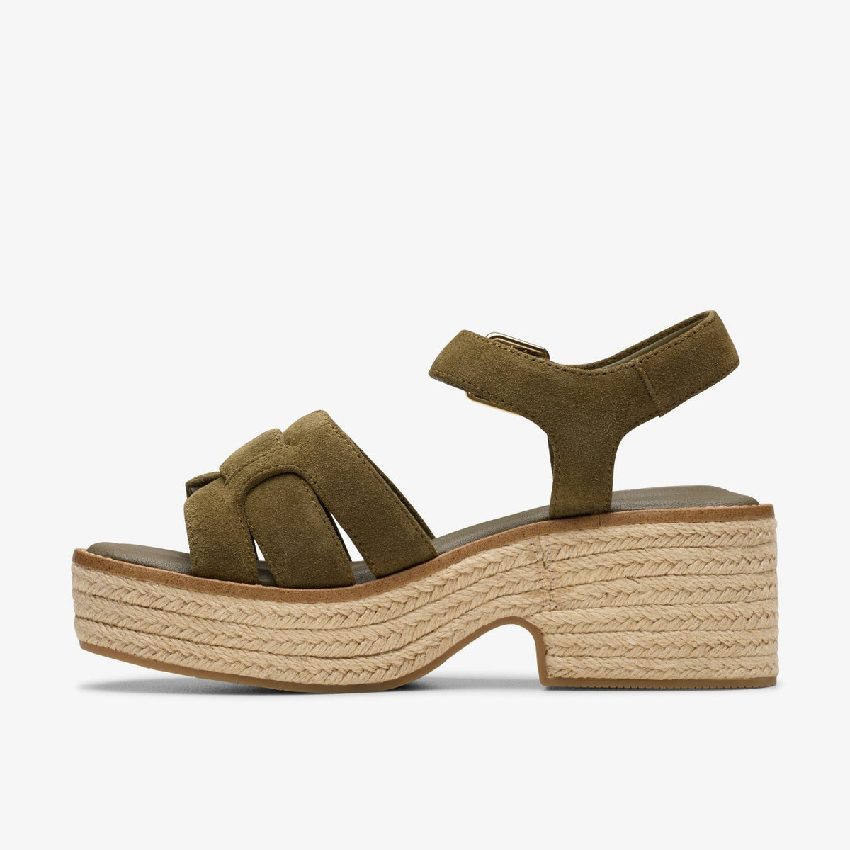 Clarks Coledale Strap Dark Olive Suede