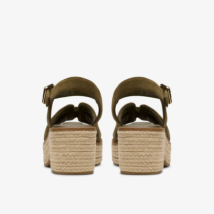 Clarks Coledale Strap Dark Olive Suede