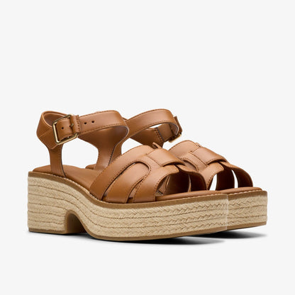 Clarks Coledale Strap Tan Leather