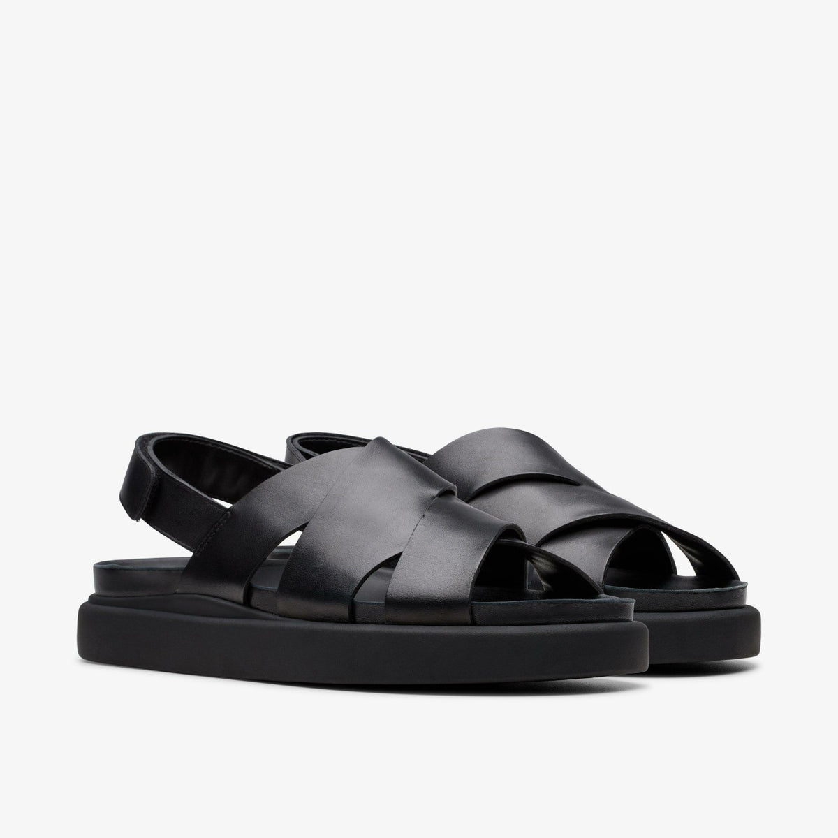 Clarks Aristella Sun Black Leather