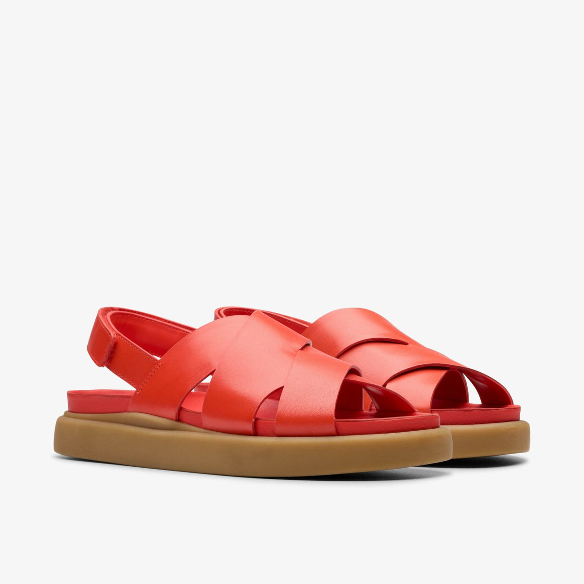 Clarks Aristella Sun Bright Red Leather