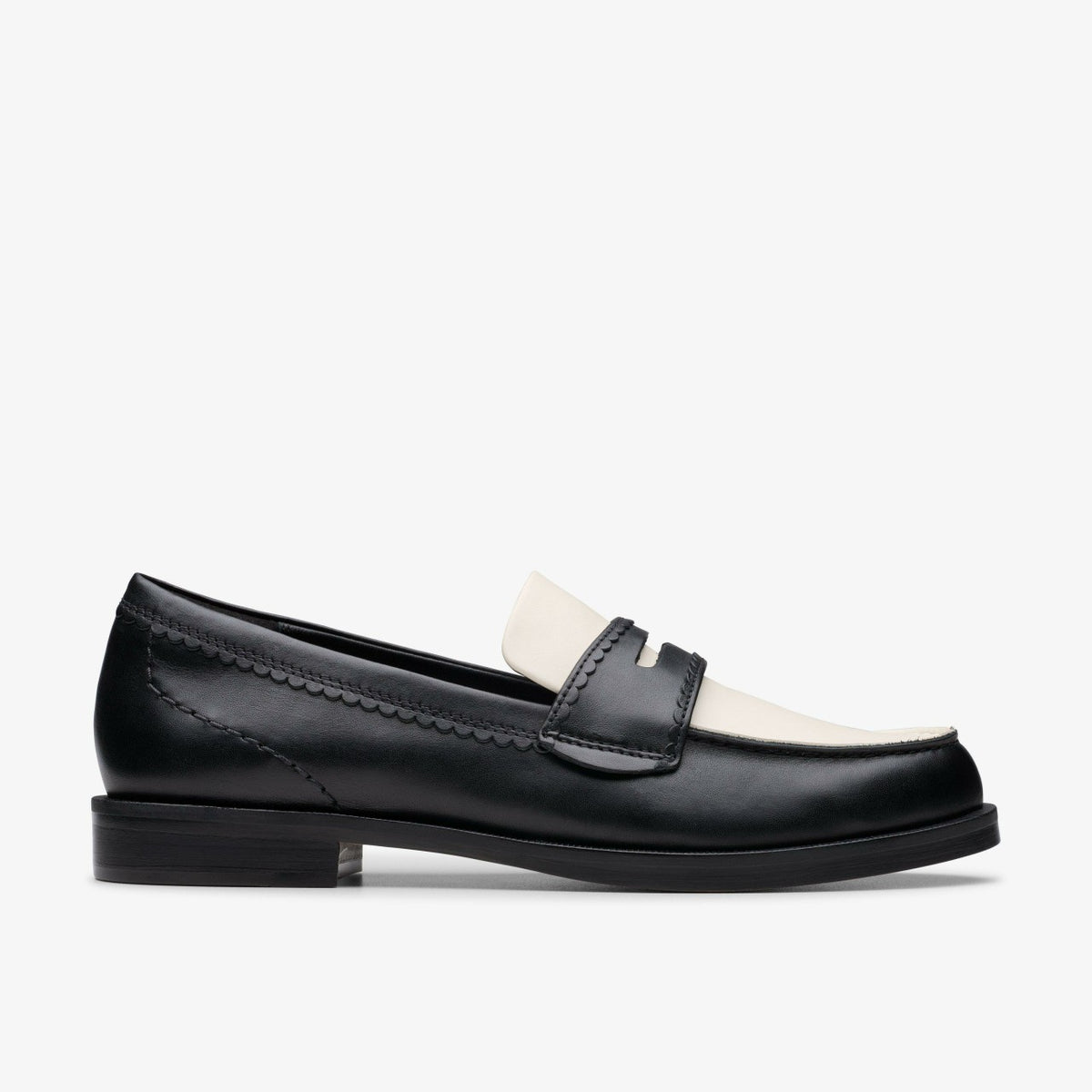 Clarks Straven Edge Black Combination Leather