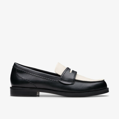 Clarks Straven Edge Black Combination Leather