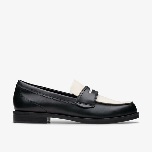 Clarks Straven Edge Black Combination Leather