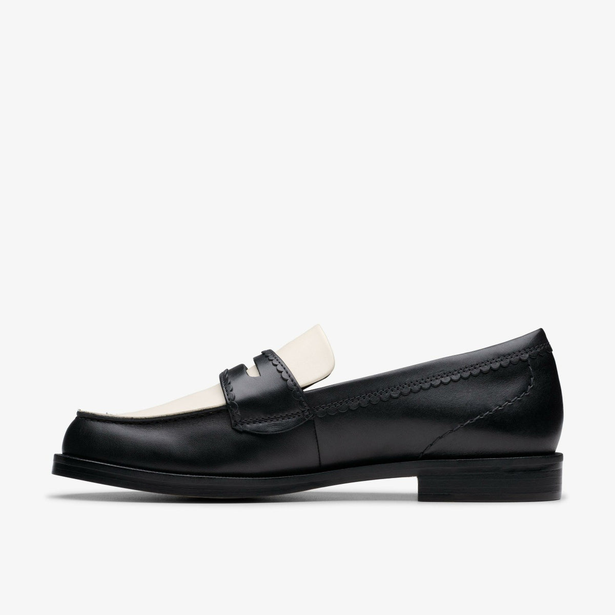 Clarks Straven Edge Black Combination Leather