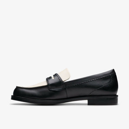 Clarks Straven Edge Black Combination Leather