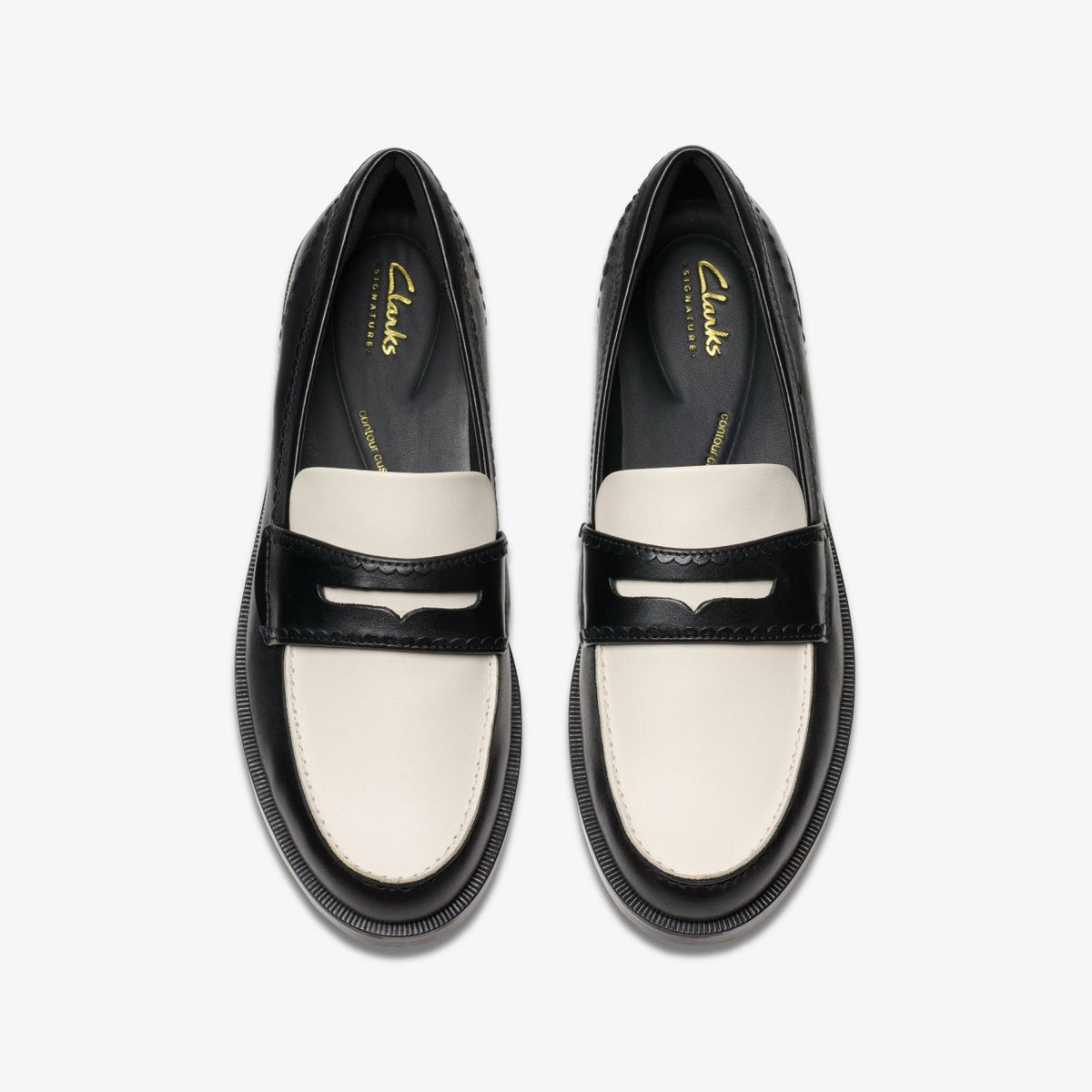 Clarks Straven Edge Black Combination Leather
