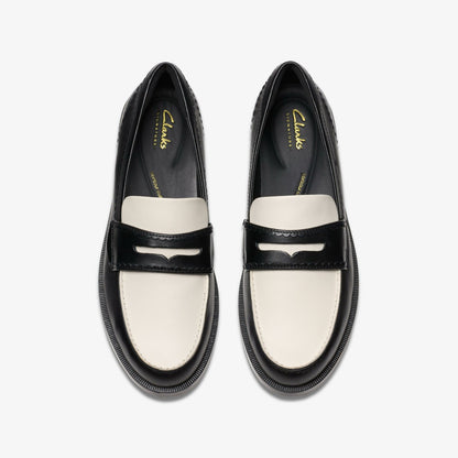 Clarks Straven Edge Black Combination Leather