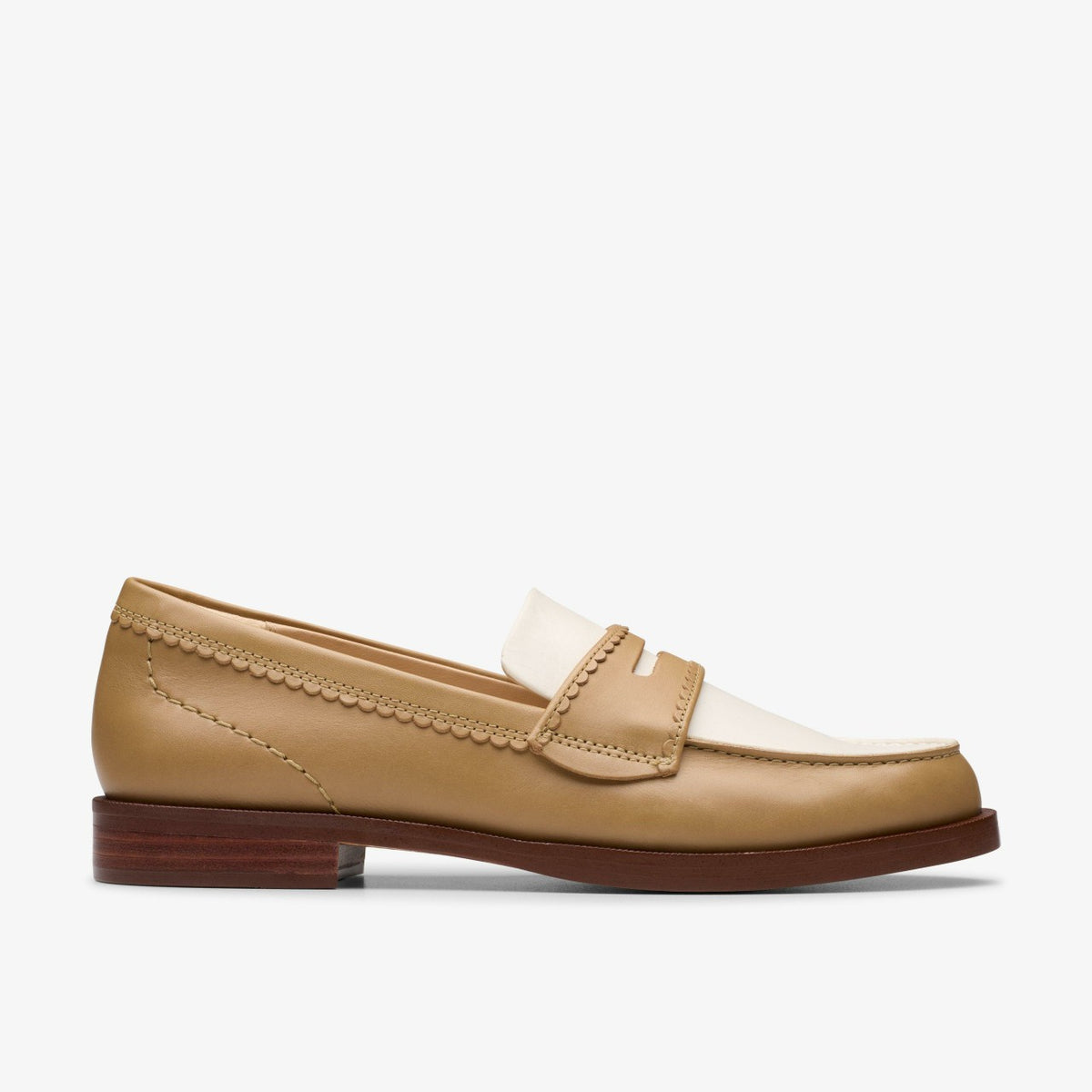 Clarks Straven Edge Light Tan Combination