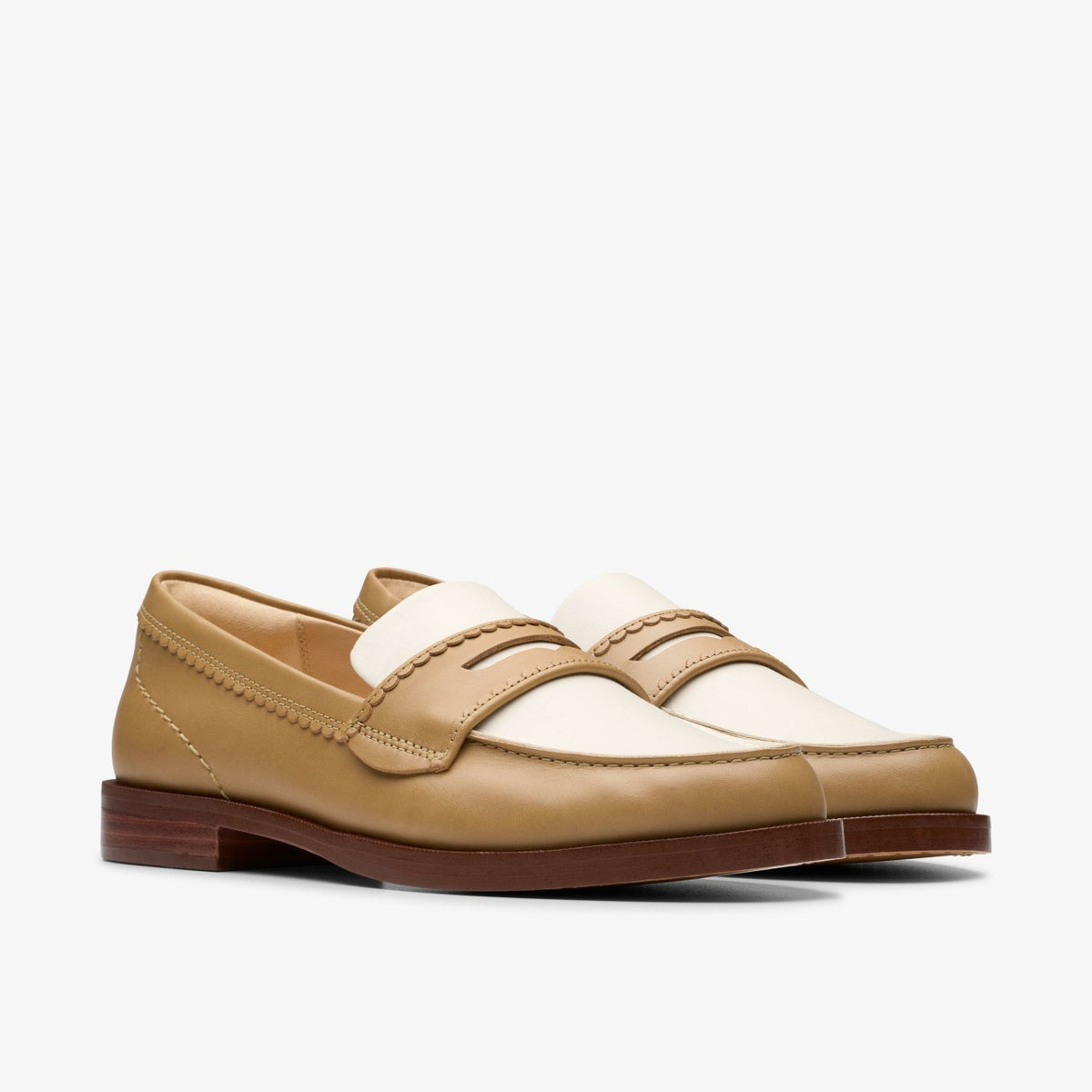 Clarks Straven Edge Light Tan Combination