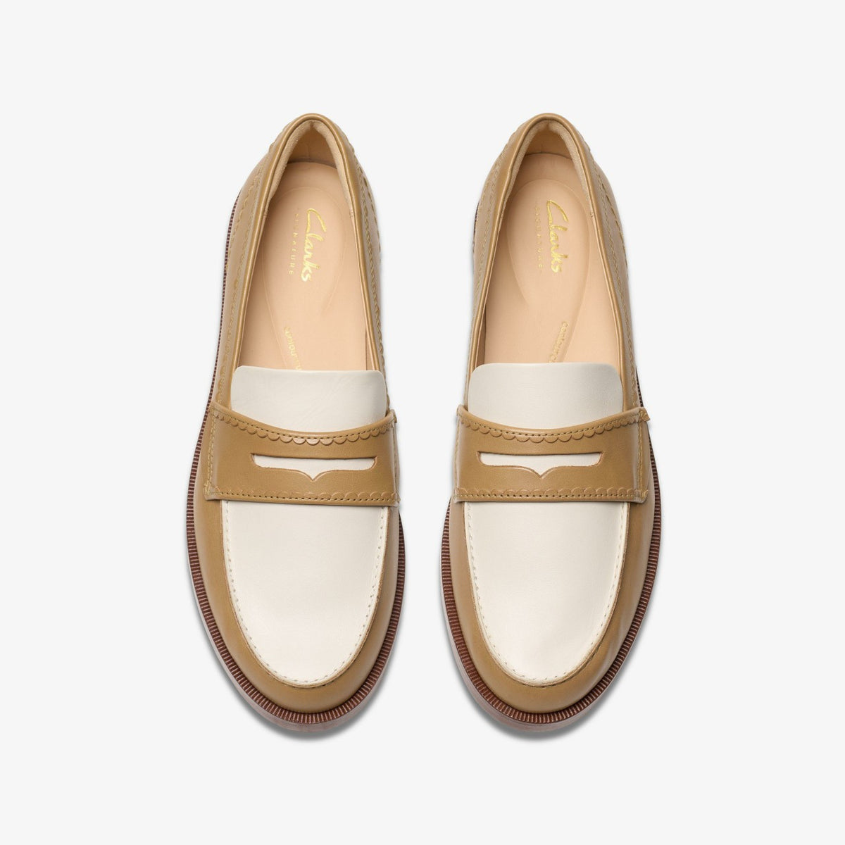 Clarks Straven Edge Light Tan Combination