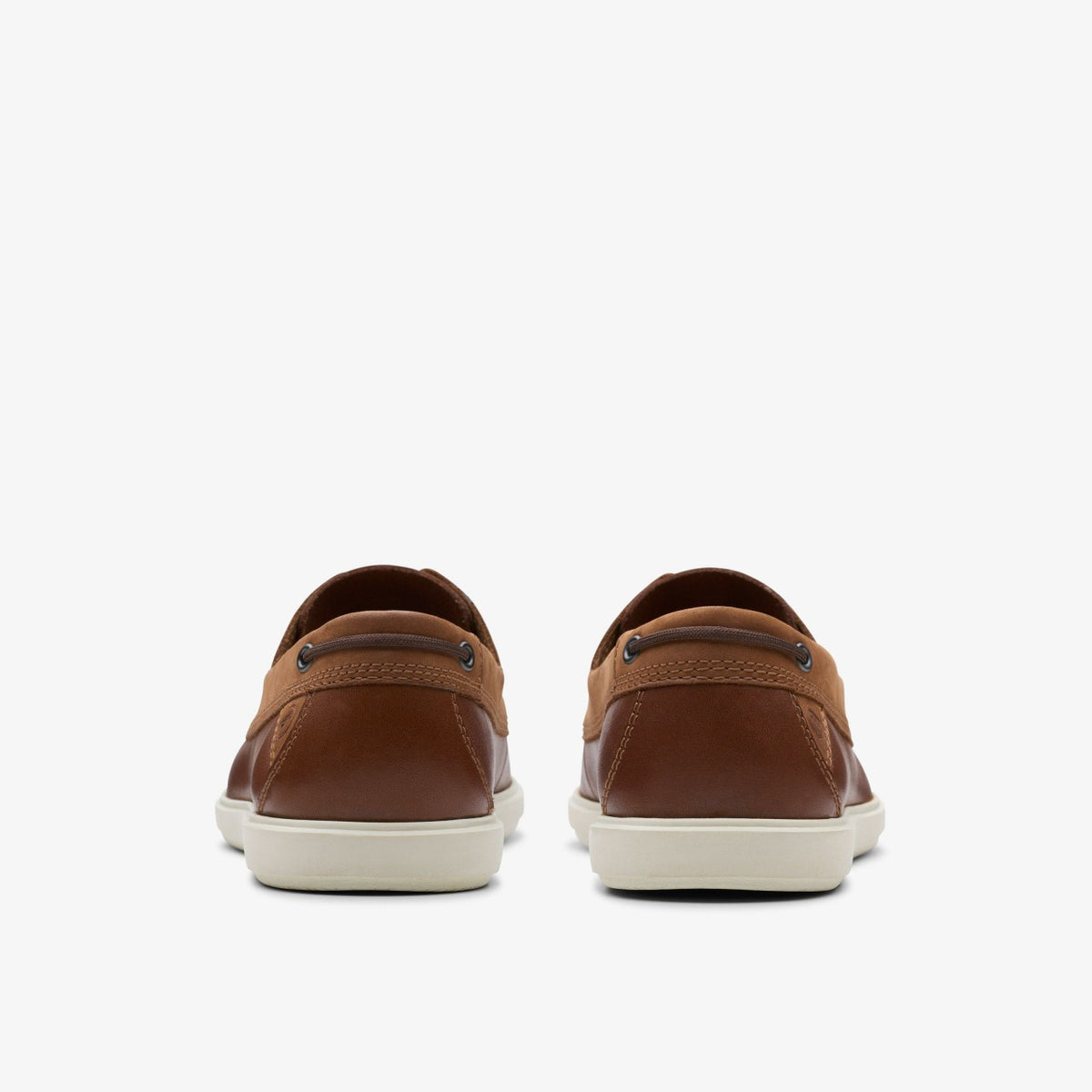 Clarks Bratton Boat Dark Tan Leather