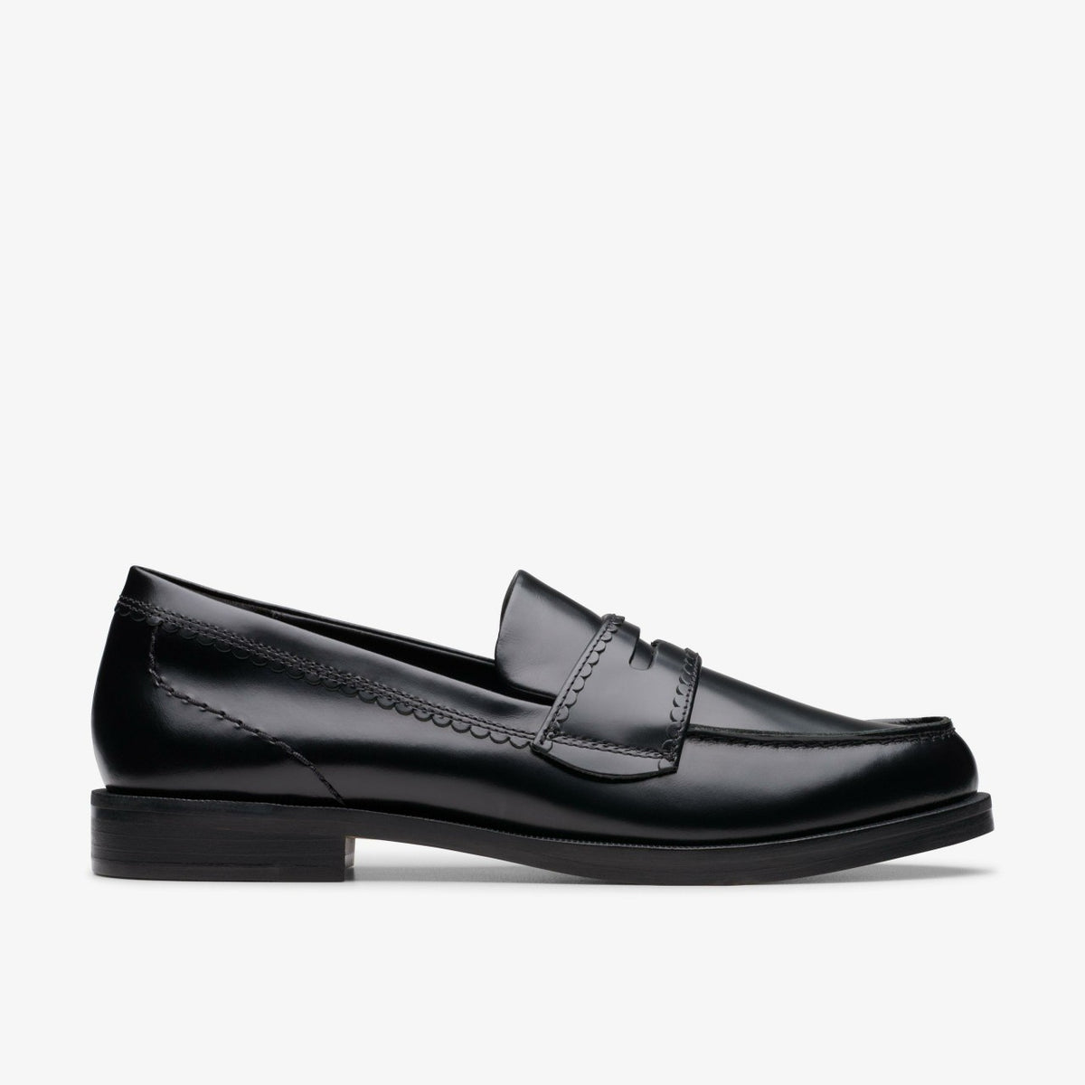 Clarks Straven Edge Black Leather