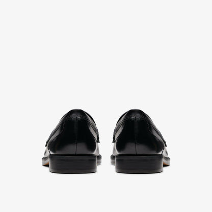 Clarks Straven Edge Black Leather