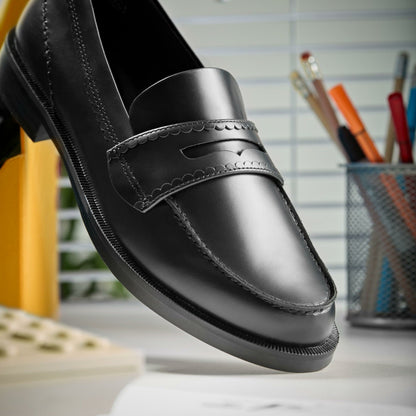Clarks Straven Edge Black Leather
