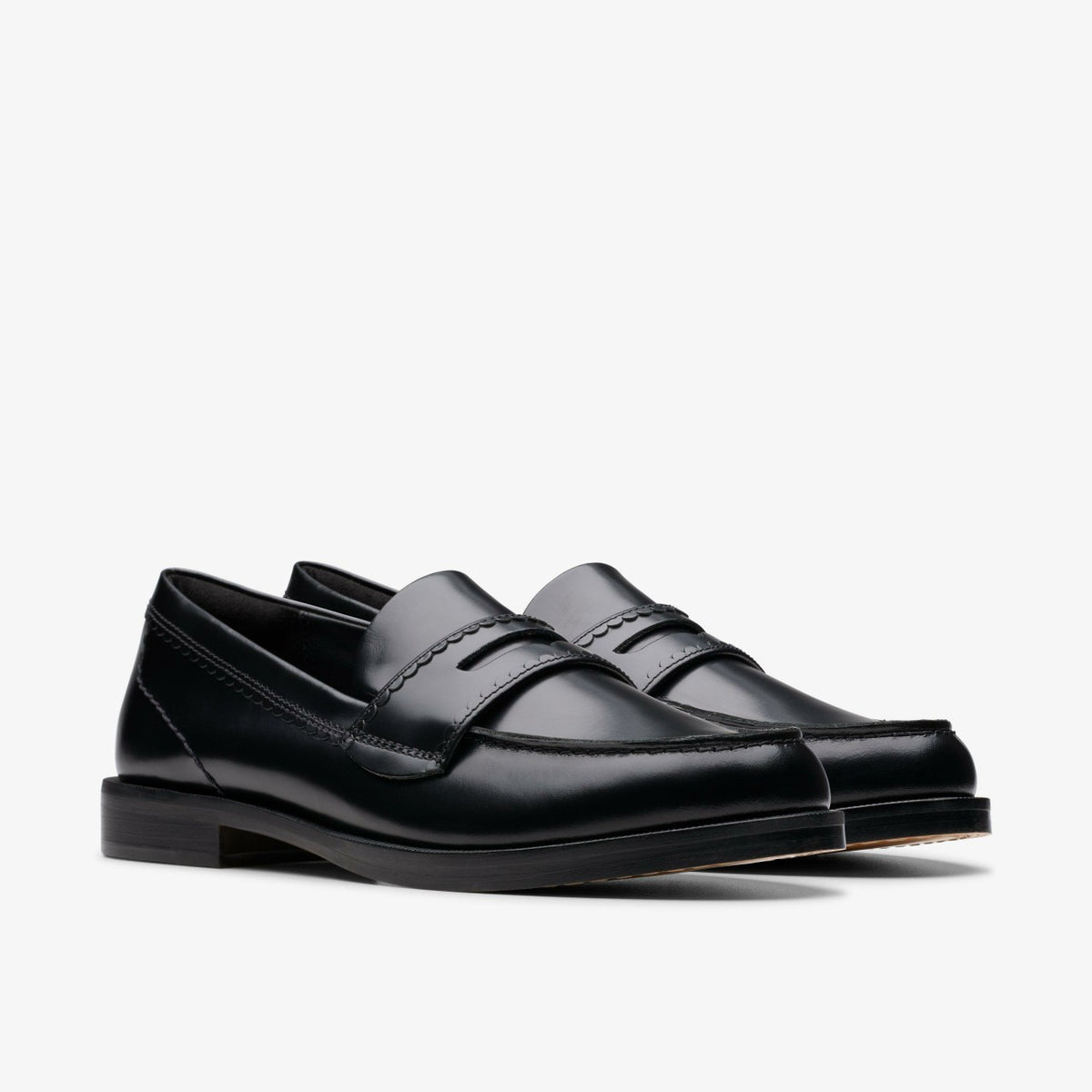 Clarks Straven Edge Black Leather
