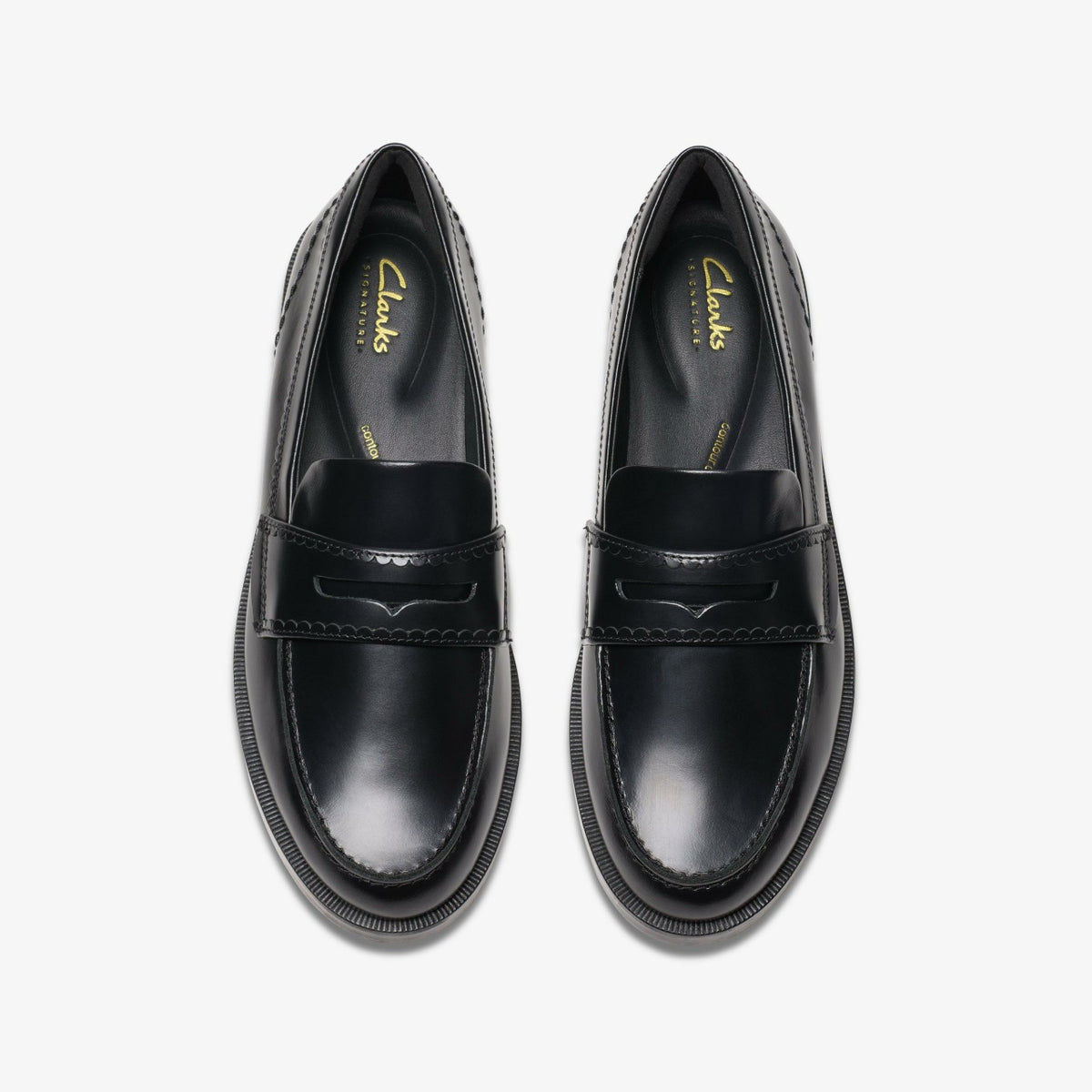Clarks Straven Edge Black Leather