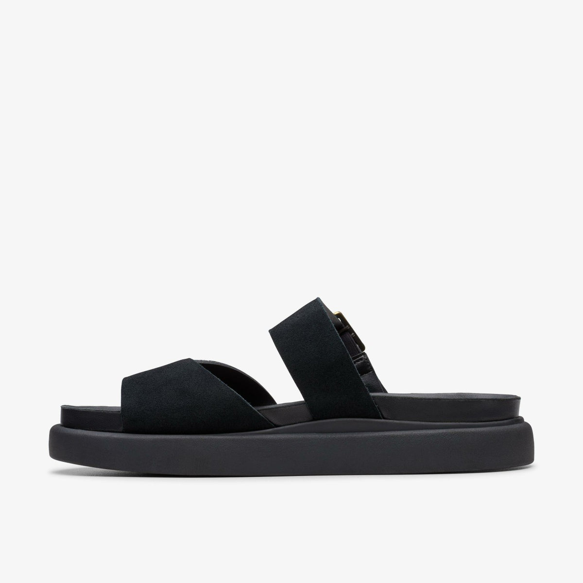 Clarks Aristella Mule Black Suede
