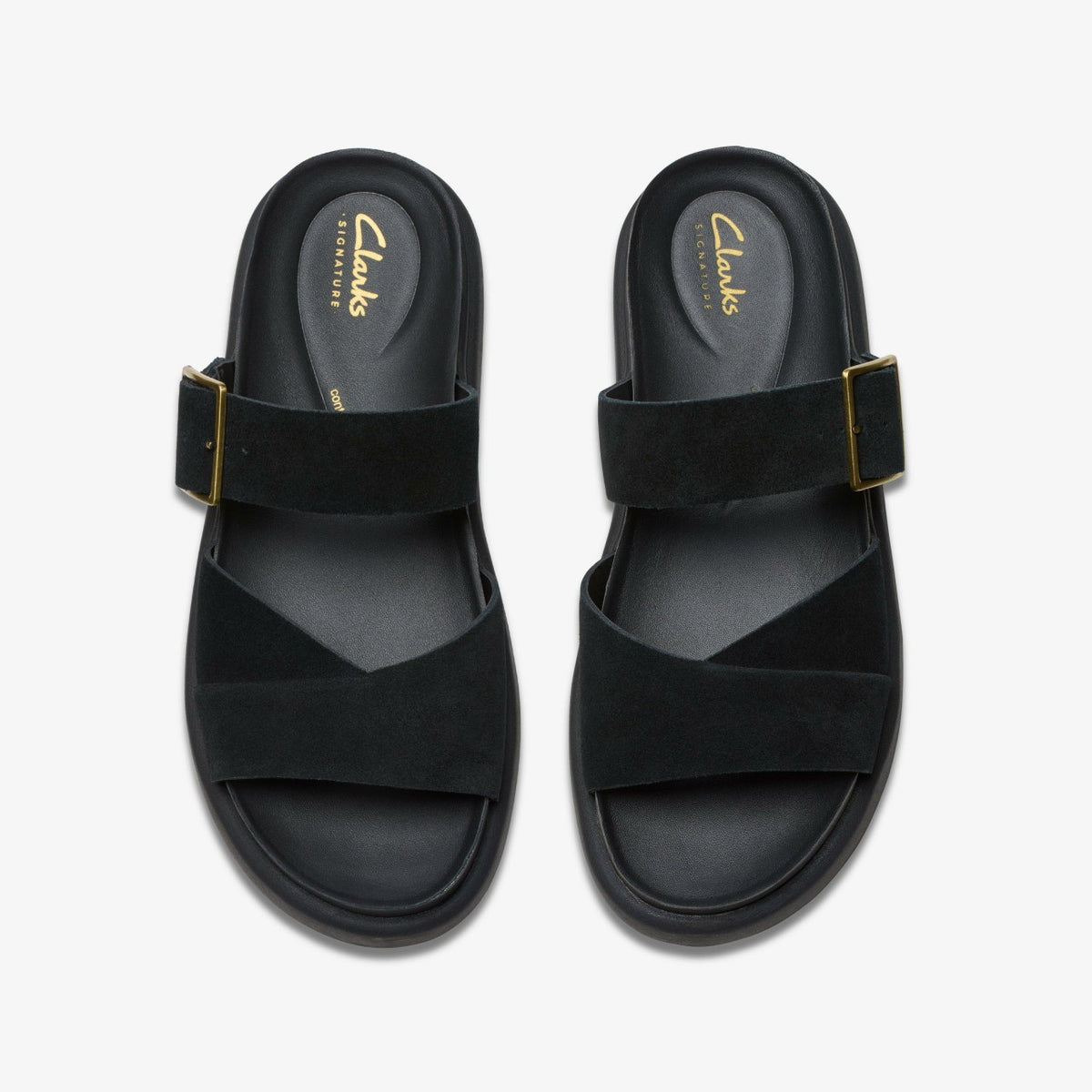 Clarks Aristella Mule Black Suede