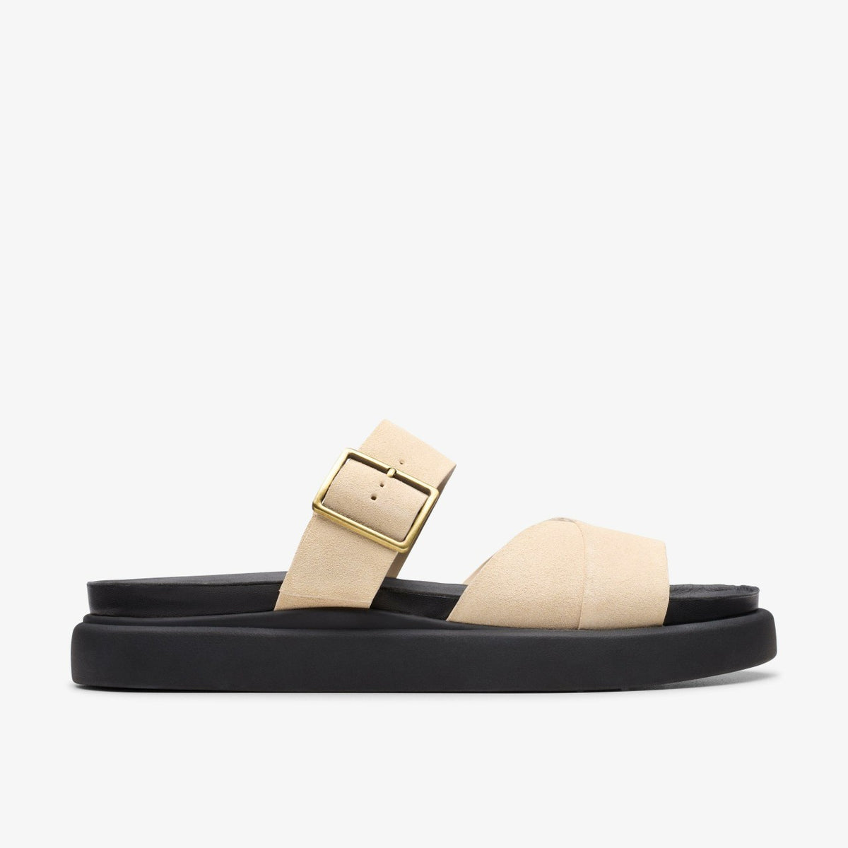Clarks Aristella Mule Ecru Suede