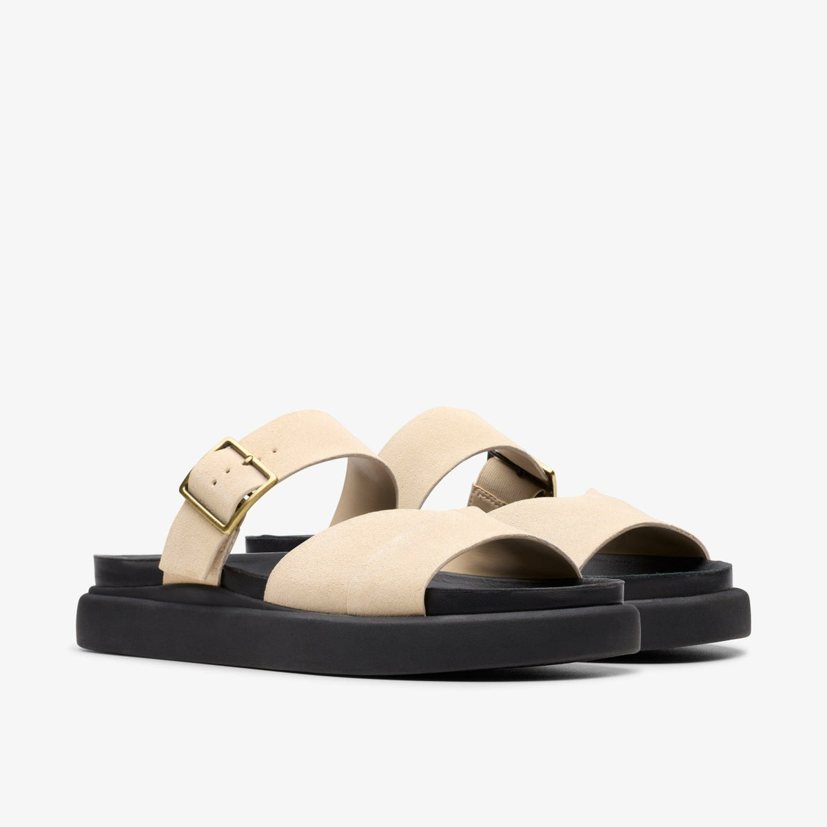 Clarks Aristella Mule Ecru Suede