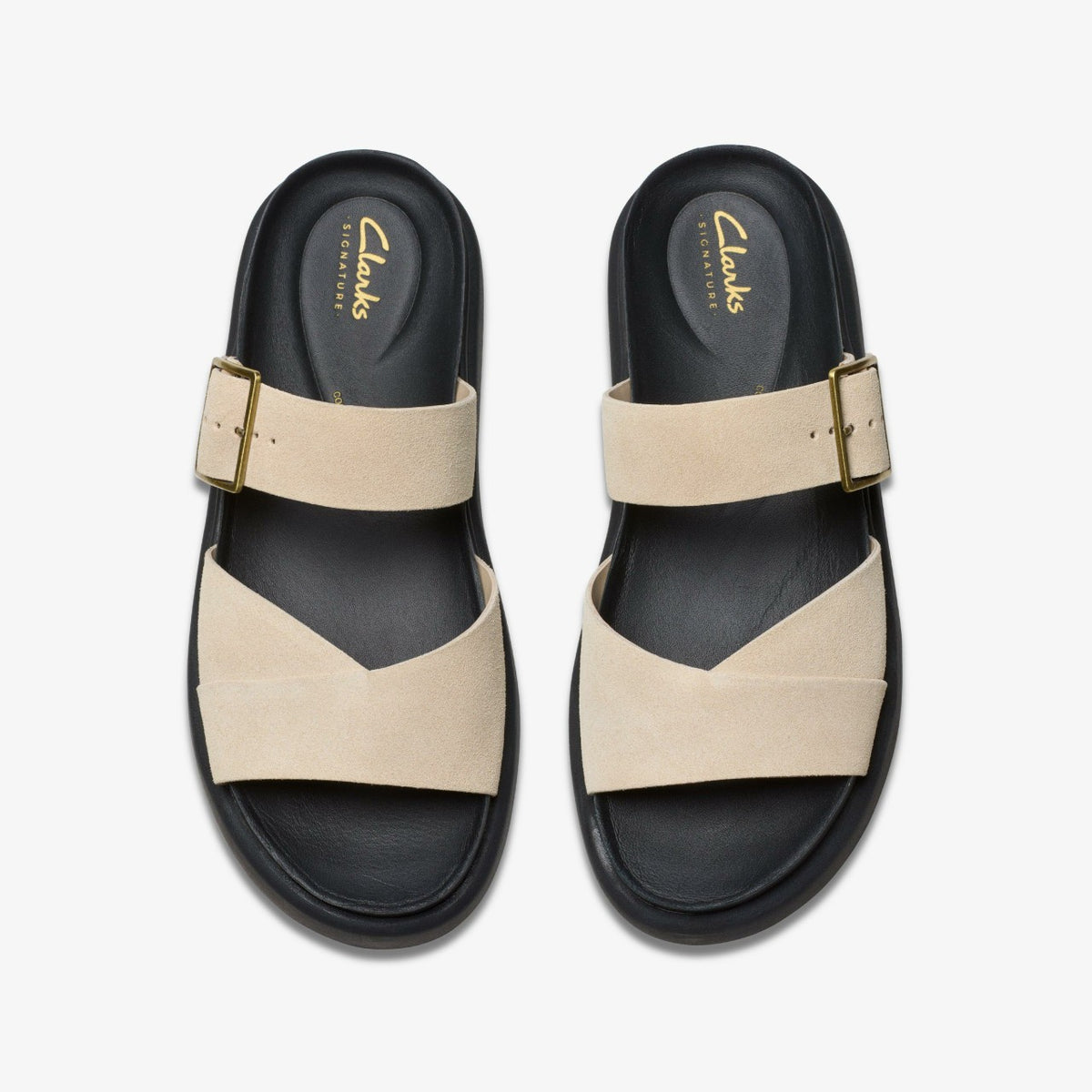 Clarks Aristella Mule Ecru Suede