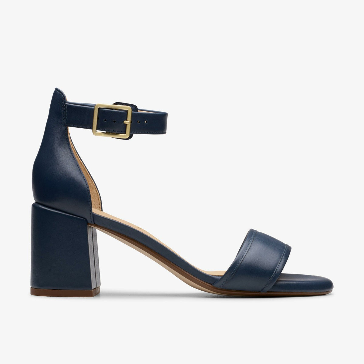 Clarks Ezoria Mae Navy Leather