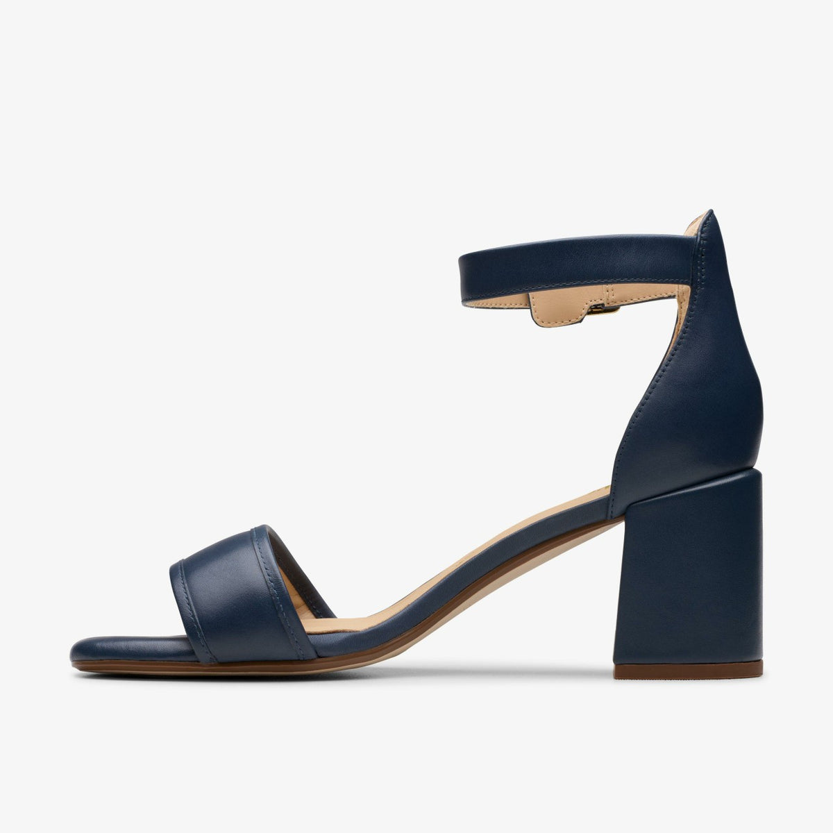 Clarks Ezoria Mae Navy Leather