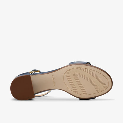 Clarks Ezoria Mae Navy Leather