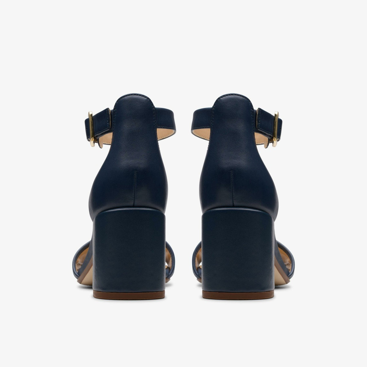 Clarks Ezoria Mae Navy Leather