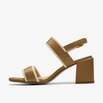 Clarks Ezoria Sling Light Tan Combination