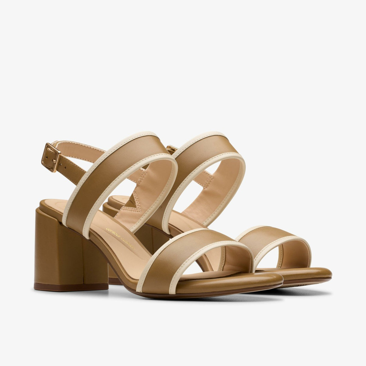 Clarks Ezoria Sling Light Tan Combination