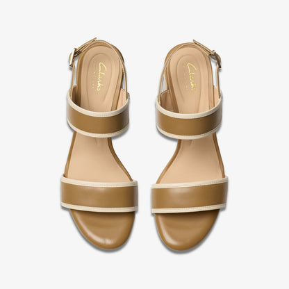Clarks Ezoria Sling Light Tan Combination
