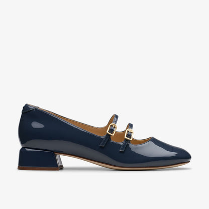Clarks Daiss 30 Shine Navy Patent