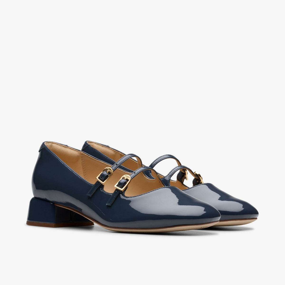 Clarks Daiss 30 Shine Navy Patent