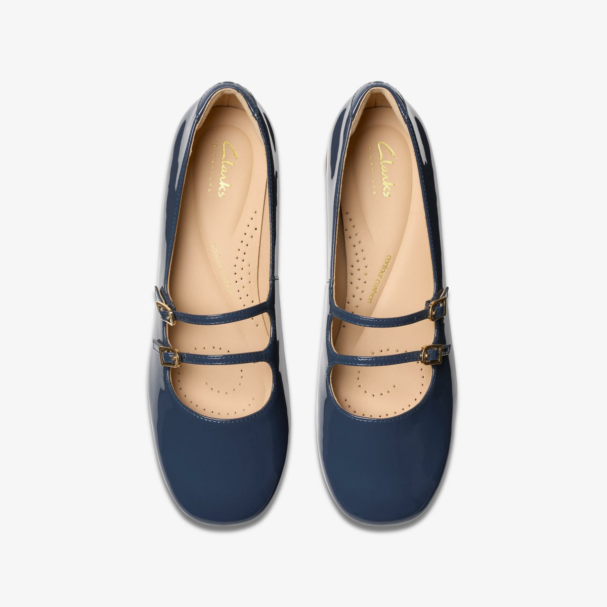 Clarks Daiss 30 Shine Navy Patent