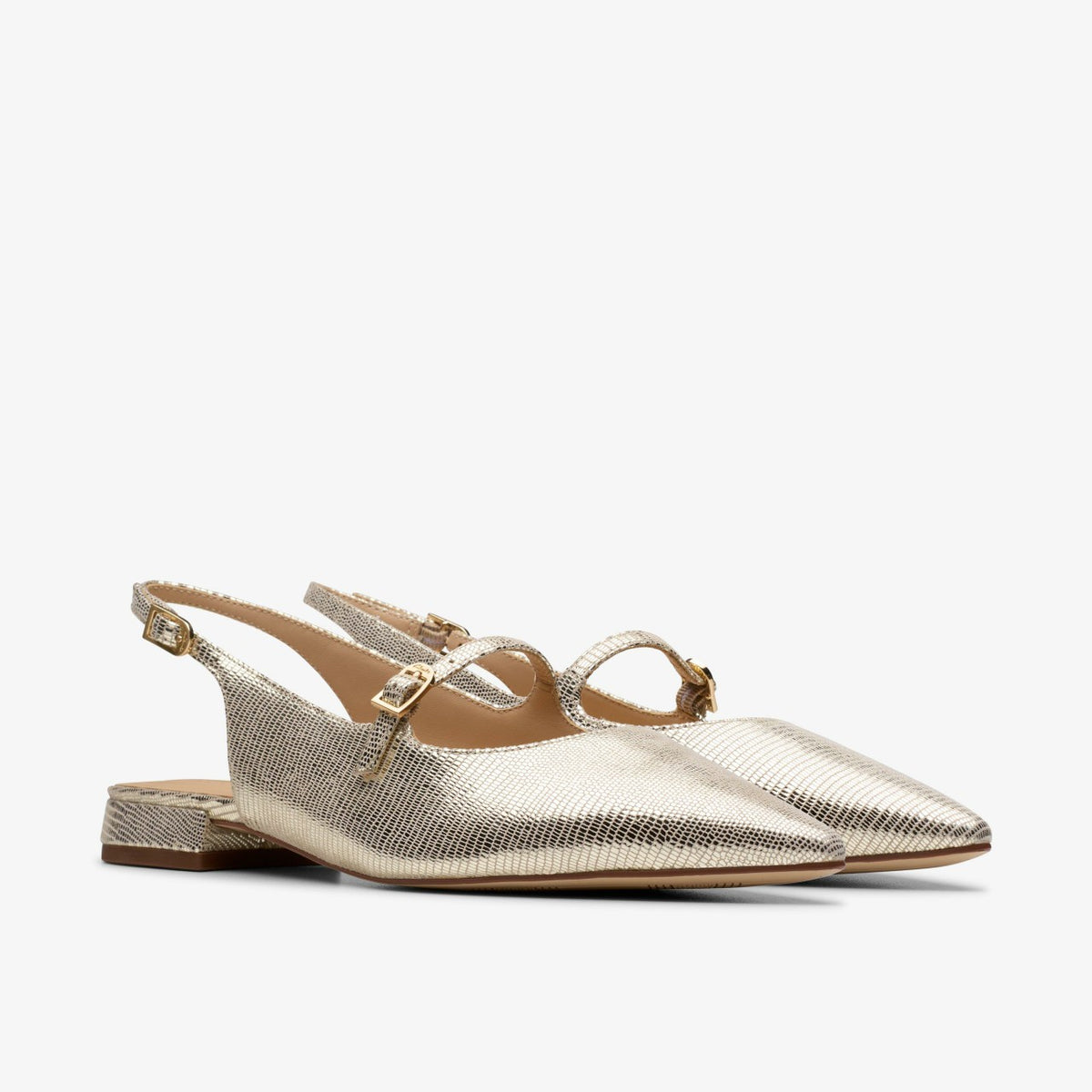 Clarks Sensa 15 Shine Champagne Interest