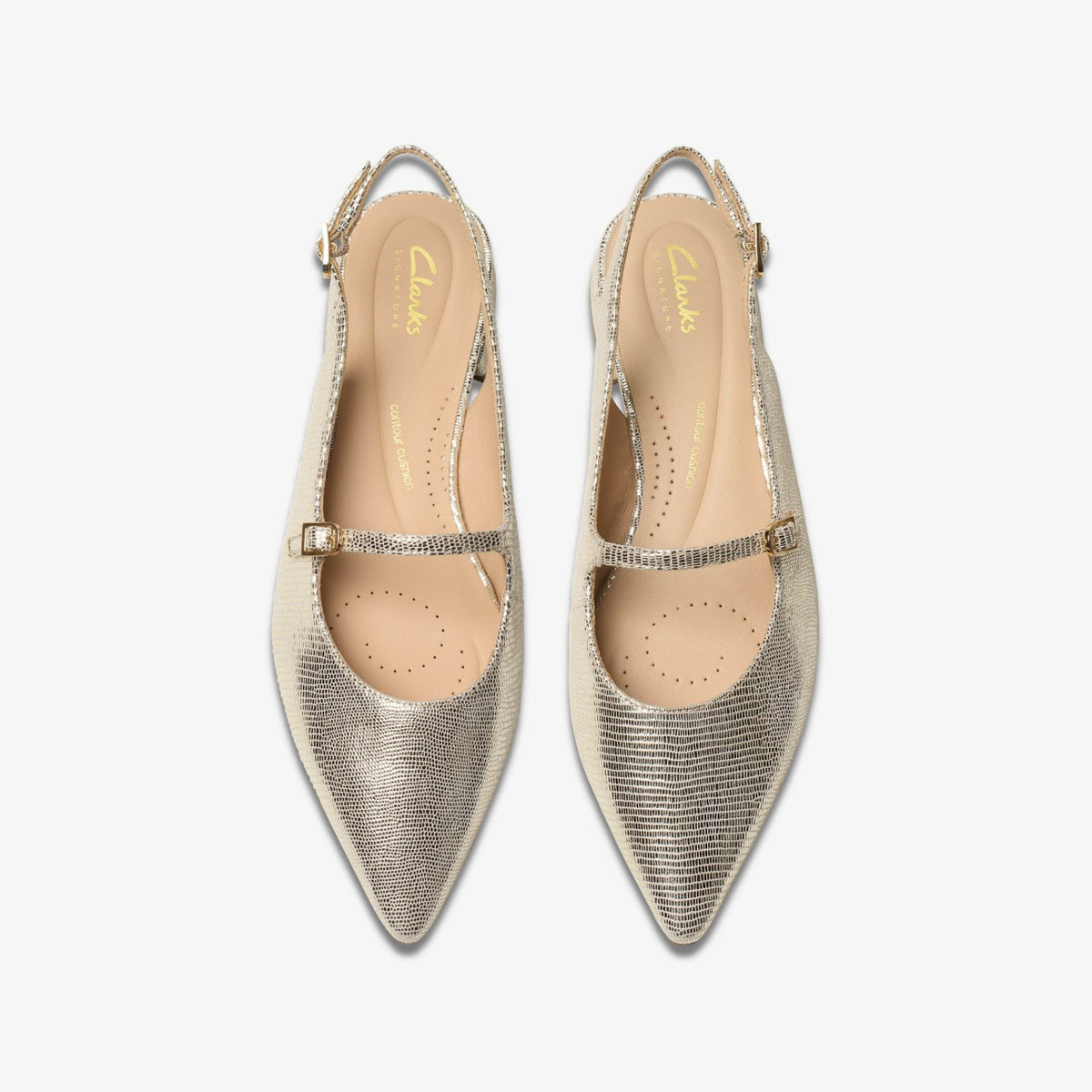 Clarks Sensa 15 Shine Champagne Interest