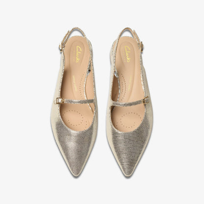 Clarks Sensa 15 Shine Champagne Interest
