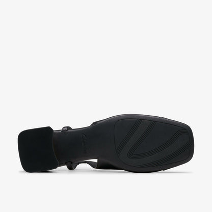 Clarks Nyta 45 Sling Black Combination Leather