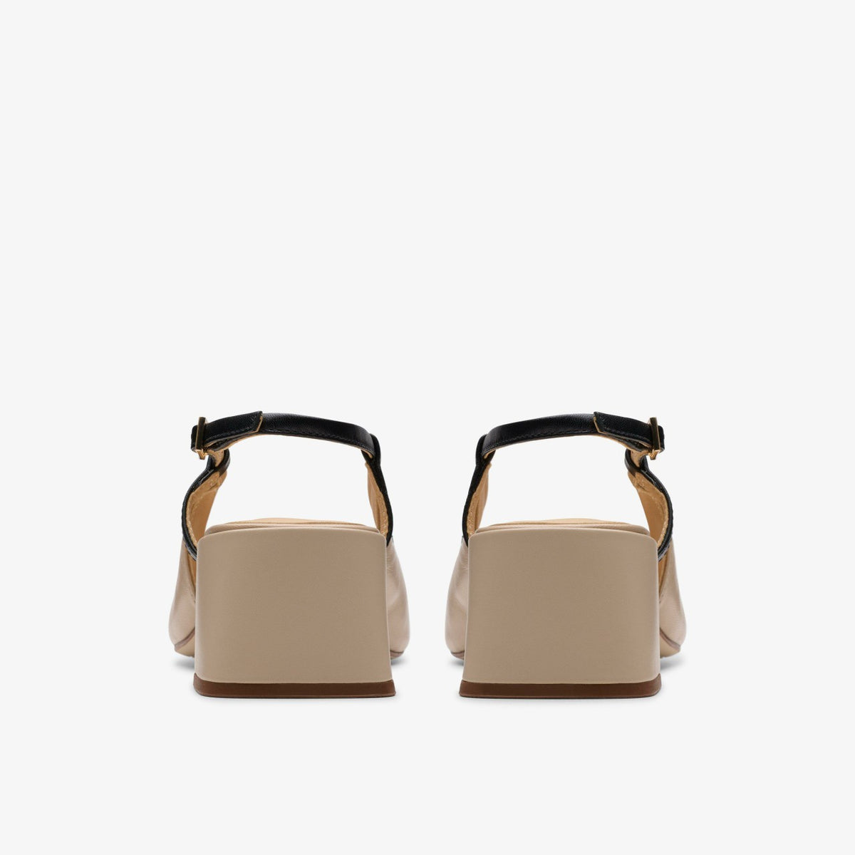 Clarks Nyta 45 Sling Sand Combination Leather